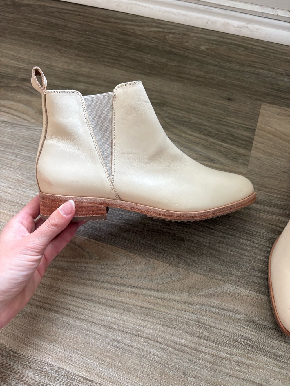 Nisolo Everyday Chelsea Boots in the discontinued Bone color Size 8 - Picture 5 of 9